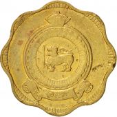 Ceylon, Elizabeth II, 10 Cents, 1965, EF(40-45), Nickel-brass, KM:130