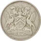 TRINIDAD & TOBAGO, 25 Cents, 1972, Franklin Mint, EF(40-45), Copper-nickel, KM:4