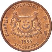 Singapore, Cent, 1995, British Royal Mint, SPL, Bronze, KM:49