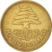 Lebanon, 25 Piastres, 1952, Utrecht, EF(40-45), Aluminum-Bronze, KM:16.1