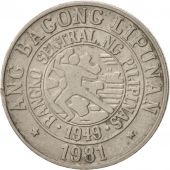 Philippines, 25 Sentimos, 1981, TTB+, Copper-nickel, KM:227