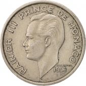 Monaco, Rainier III, 100 Francs, Cent, 1956, TTB+, Copper-nickel, KM:134