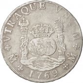 Mexico, Charles III, 8 Rales, 1769, Mexico City, TB+, Silver, KM:105