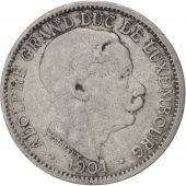 Luxembourg, Adolphe, 10 Centimes, 1901, VF(30-35), Copper-nickel, KM:25