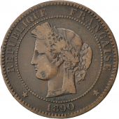 Third Republic, 10 Centimes Crs, 1890 A (Paris), KM 815.1