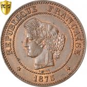 IIIme Rpublique, 5 Centimes Crs, 1875 A (Paris), PCGS MS63BN, KM 821.1