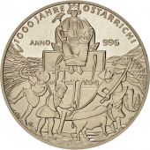 Autriche, European coinage test, 5 euro, History, Medal, 1996, SPL, Silver, 36