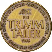 Allemagne, Ein Trimm Taler, Politics, Society, War, Medal, 1985, TTB+, Cuivre...