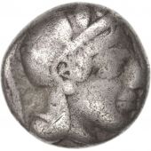 Attica, Athens (490-407 BC), Drachm, 454-404, Athens, VF(20-25), Silver