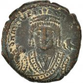 Maurice Tiberius 582-602, Follis, 595, Antioch, SUP, Cuivre, Sear:533