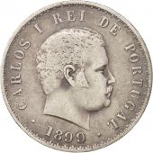 Portugal, Carlos I, 500 Reis, 1899, AU(50-53), Silver, KM:535