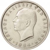 Greece, Paul I, 5 Drachmai, 1954, AU(50-53), Copper-nickel