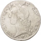 France, Louis XV, cu au bandeau, Ecu, 1763, Bayonne, VF(30-35), Silver