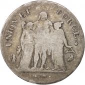 France, Union et Force, 5 Francs, 1800, Bayonne, TB, Argent, KM:639.6, Gadour...