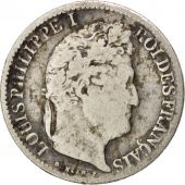 France, Louis-Philippe, 1/2 Franc, 1934, La Rochelle, VF(20-25), Silver