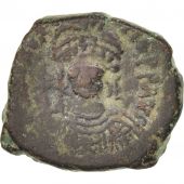 Maurice Tiberius 582-602, Half Follis, Thessalonica, TTB, Cui...