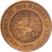 Netherlands, William III, 1/2 Cent, 1878, AU(50-53), Bronze