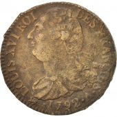 France, 2 sols franois, 2 Sols, 1792, Paris, TB, Bronze, KM:603.1, Gadoury:25