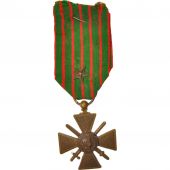 France, Croix de Guerre de 1914-1918, Medal, Trs bon tat, Bronze, 37