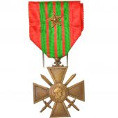 France, Croix de Guerre de 1939-1945, Medal, 1939, Very Good Quality, Bronze, 38
