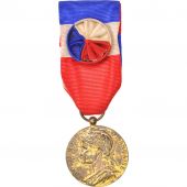 France, Mdaille dhonneur du travail, Medal, 1981, Good Quality, Vermeil, 27