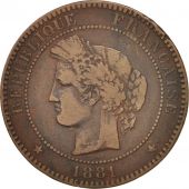 France, Crs, 10 Centimes, 1881, Paris, VF(30-35), Bronze, KM:815.1