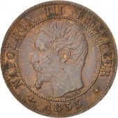 France, Napoleon III, Napolon III, Centime, 1853, Strasbourg, SUP+, Bronze