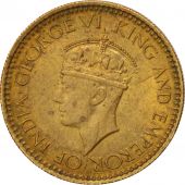 Ceylon, George VI, 25 Cents, 1943, TTB+, Nickel-brass, KM:115