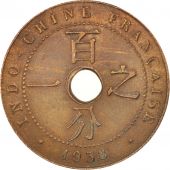 FRENCH INDO-CHINA, Cent, 1938, Paris, TTB+, Bronze, KM:12.1, Lecompte:99