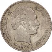 Denmark, Christian IX, 10 re, 1873, Copenhagen, EF(40-45), Silver, KM:795.1
