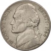 tats-Unis, Jefferson Nickel, 5 Cents, 1964, U.S. Mint, Denver, TB+