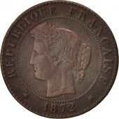 France, Crs, Centime, 1872, Paris, TB+, Bronze, KM:826.1, Gadoury:88