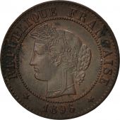 France, Crs, Centime, 1896, Paris, AU(50-53), Bronze, KM:826.1, Gadoury:88