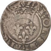 France, Charles VI, Florette, Tournai, VF(30-35), Billon, Duplessy:387A