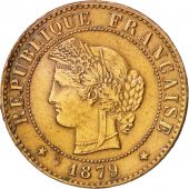 France, Crs, Centime, 1879, Paris, AU(50-53), Bronze, KM:826.1, Gadoury:88