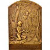 France, Medal, Art-nouveau, Le Charmeur, Arts & Culture, Coudray, SUP, Bronze