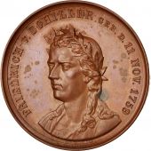 Allemagne, Medal, Friedrich Schiller, Arts & Culture, 1859, SUP, Cuivre, 41