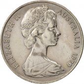 Australia, Elizabeth II, 20 Cents, 1970, AU(50-53), Copper-nickel, KM:66