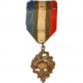 France, Union Nationale des Combattants, Medal, Very Good Quality, Bronze, 25