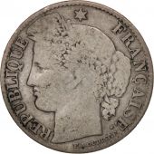 France, Crs, 50 Centimes, 1886, Paris, VF(20-25), Silver, KM:834.1