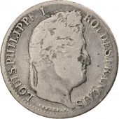 France, Louis-Philippe, 1/2 Franc, 1835, Paris, F(12-15), Silver, KM:741.1
