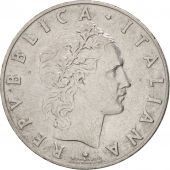 Italy, 50 Lire, 1956, Rome, AU(50-53), Stainless Steel, KM:95.1