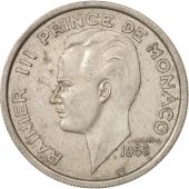 Monaco, Rainier III, 100 Francs, Cent, 1956, TTB, Copper-nickel, KM:134