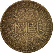 France, Token, Royal, Henry IV, 1609, EF(40-45), Brass, 27, Feuardent:11916