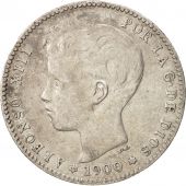 Spain, Alfonso XIII, Peseta, 1900, EF(40-45), Silver, KM:706