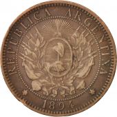 Argentine, 2 Centavos, 1894, TB+, Bronze, KM:33