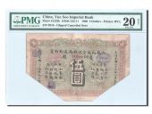 Chine, Yue Soo Imperial Bank, 5 Dollars 1908, PMG VF 20, Pick S1233b
