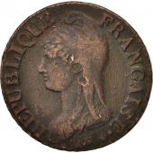 France, Dupr, 5 Centimes, 1796, Paris, VF(30-35), Bronze, KM:640.1