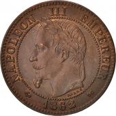 France, Napoleon III, Napolon III, 2 Centimes, 1862, Bordeaux, SUP, Bronze