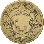 Suisse, 10 Rappen, 1850, B+, Billon, KM:6
